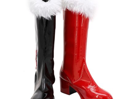 Harley Quinn Cosplay Shoes Boots Halloween Costumes Accessory Custom Made