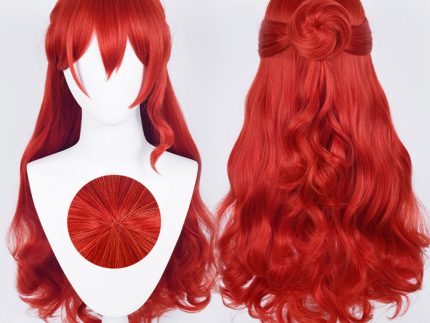 Honkai: Star Rail Himeko Cosplay Wig Heat Resistant Synthetic Hair Carnival Halloween Party Props