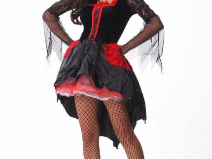 Halloween Vampire Sexy Womens Gown Robe Cloak Adult Suit Dress Cosplay Costume Suit Dress