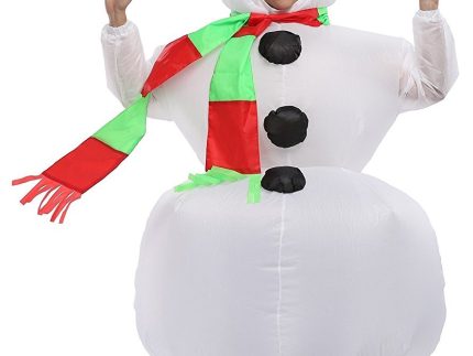 Inflatable Christmas Snowman Adult Size Cosplay Costume