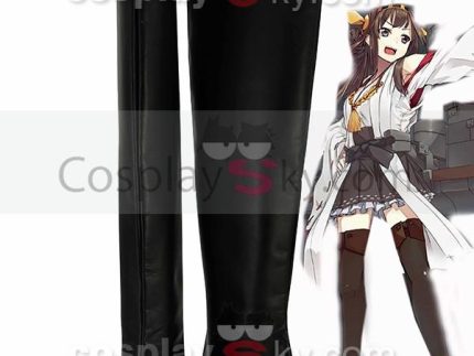 Kantai Collection Japanese battleship Kong? Boots Cosplay Shoes