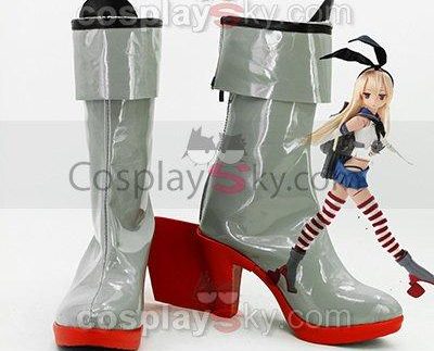 Kantai Collection KanColle Japanese Destroyer Shimakaze Cosplay Boots Shoes