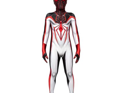 Kids Children Miles Morales Halloween Carnival Suit Cosplay Costume Jumpsuit Outfits