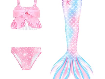 KIds Children Mermaid Cosplay Costume Dress Outfits Halloween Carnival Party Suit