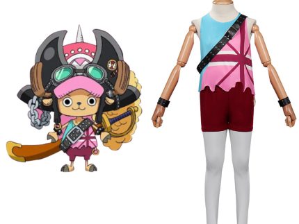 Kids Children One Piece Film Red 2022 Tony Tony Chopper Cosplay Costume Outfits Halloween Carnival Suit