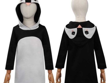Kids Little Penguin Hoodie Cosplay Costume Outfits Halloween Carnival Suit