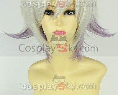 KARNEVAL Nai Muhinyi Silver White Smoky Purple Cosplay Wig