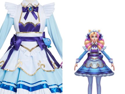 LoL Gwen Halloween Carnival Suit Cosplay Costume Cafe Maid Dress Outfits