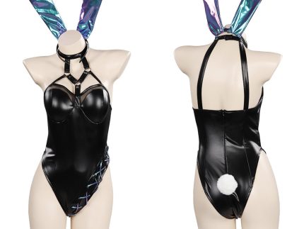 LoL- KDA Halloween Carnival Suit Cosplay Costume Bunny Girls Jumpsuit Outfits