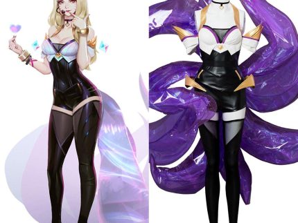 League of Legends the Nine-Tailed Fox Ahri K/DA Skin Cosplay Costume