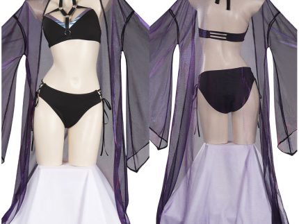 LoL TheWidow Maker Evelynn Sexy Swimsuit Cosplay Costume Swimwear Cloak Outfits Halloween Carnival Suit
