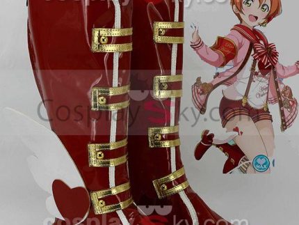LoveLive! Valentine's Day Rin Hoshizora Boots Cosplay Shoes