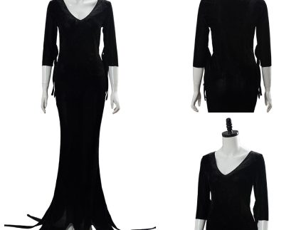 Morticia Addams The Addams Family Cosplay Costume Outfit Dress Suit Uniform