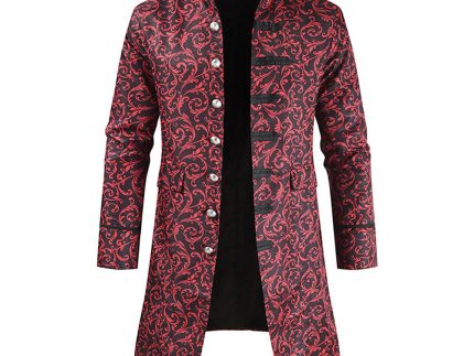Medieval Costume Steampunk  Cosplay Trench Coat Vintage Prince Overcoat Renaissance Victorian Jacket Halloween Carnival Suit
