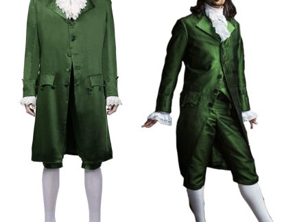 Musical-Hamilton Green Halloween Carnival Suit Cosplay Costume Replica Colonial Victorian Edwardian Outffits