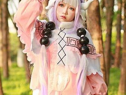 Miss Kobayashi-san Dragon Maid Kanna Kamui Costume + Wigs + Shoes