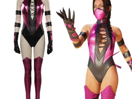 Mortal Kombat Mileena Cosplay Costume Jumpsuit Outfits Halloween Carnival Suit