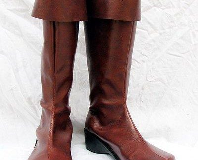 Mobile Suit Gundam Cosplay Boots Shoes Red Brown