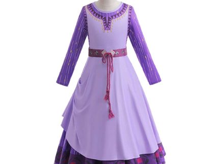 Movie Wish Asha Kids Children Dress Cosplay Costume Outfits Halloween Carnival Suit