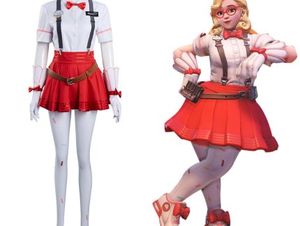 OW Mei/Meiling Zhou Skin Halloween Carnival Suit Cosplay Costume Outfits
