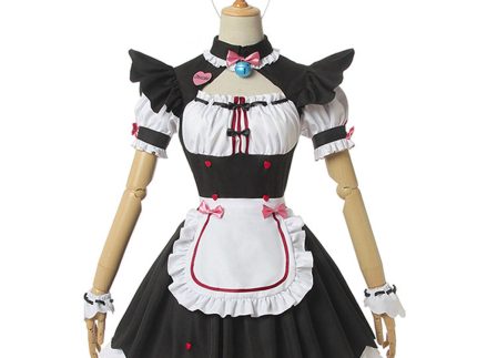 Nekopara Chocola Vanilla Cosplay Costume Women Sexy Cat Maid Servant Dress