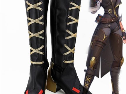 Overwatch Ashe Elizabeth Caledonia Cosplay Shoes Boots