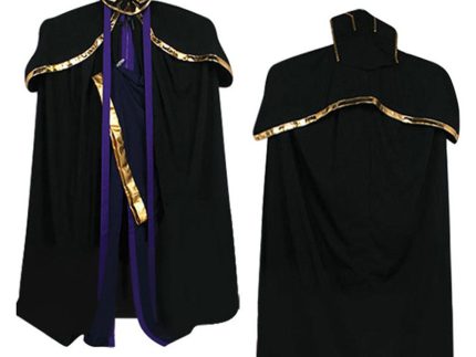 TV Overlord Ainz Ooal Gown Black Cloak Cosplay Costume Outfits Halloween Carnival Suit