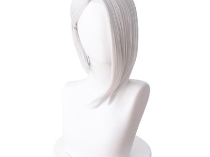Overwatch Ashe Short Straight Cosplay Wig Silver White