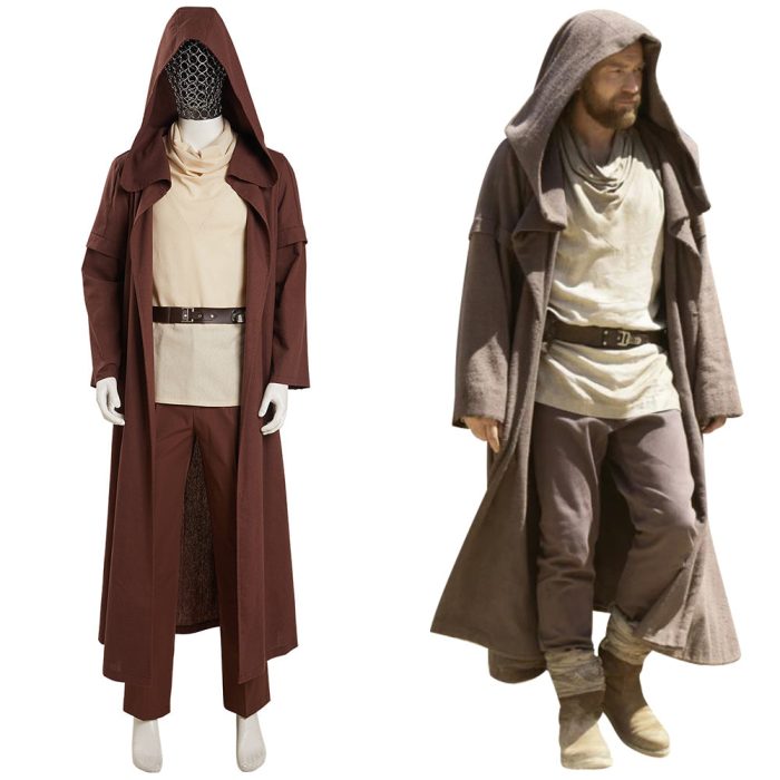Obi-Wan Kenobi Cosplay Costume Coat Pants Outfits Halloween Carnival Suit