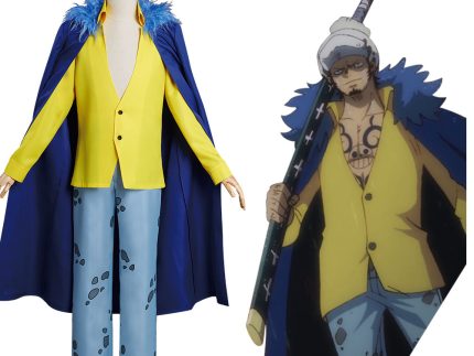 One Piece Trafalgar D. Water Law Halloween Carnival Suit Cosplay Costume Outfits