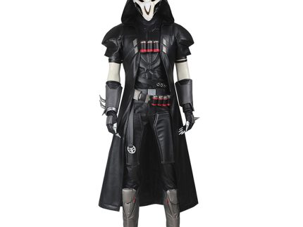 Overwatch OW Reaper/Gabriel Reyes Halloween Carnival Suit Cosplay Costume Outfits