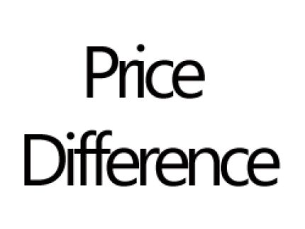 Price difference