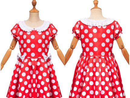Polka Dots Kids Children Cosplay Costume Outfits Halloween Carnival Party Suit