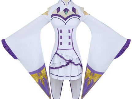 Re:ZERO -Starting Life in Another World Emilia Cosplay Costume Outfits Halloween Carnival Party Suit