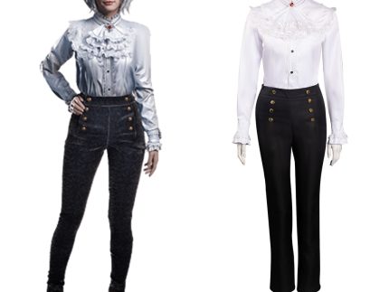 Resident Evil 4 Remake Ashley Graham Halloween Carnival Party Suit Cosplay Costume