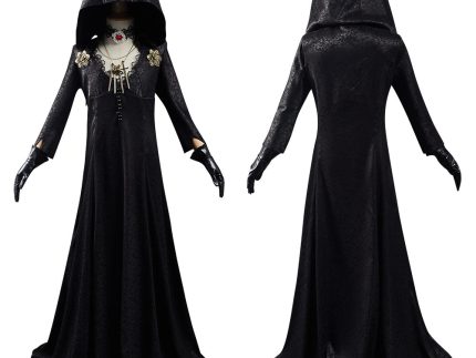 Resident Evil Village Cosplay Costume Vampire Lady Dress Outfits Kids Children Halloween Carnival Suit