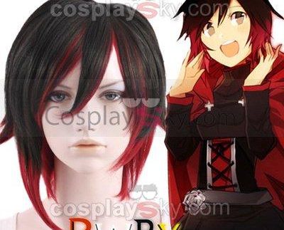 RWBY Red Trailer Ruby Cosplay Wig