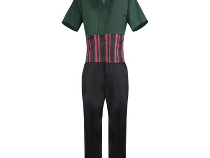 TV Roronoa Zoro Cosplay Green Short Sleeve Costume Halloween Carnival Suit One Piece