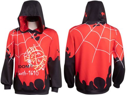 Spider-Man: Across the Spider-Verse Miles Morales Hoodie Sweater Halloween Carnival Cosplay Costume