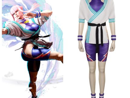 Street Fighter 6-Manon Cosplay Costume Jumpsuit Belt Halloween Carnival Disguise Suit