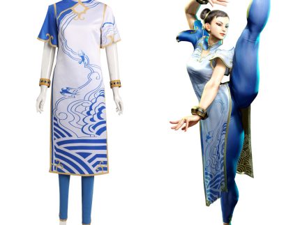 Street Fighter 6 SF Chun-Li Cosplay Costume Outfits Halloween Carnival Suit