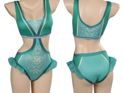 Shrek 2 Fiona Cosplay Costume Jumpsuit Swimsuit Outfits Halloween Carnival Party Suit