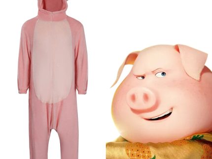 Sing 2 - Gunter  Halloween Carnival Suit Cosplay Costume Jumpsuit Sleepwear Outfits