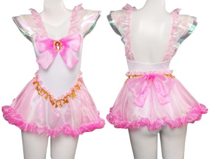 Sailor Moon Chibiusa Pink Swimsuit Outfits Halloween Carnival Original Design Cosplay Costume