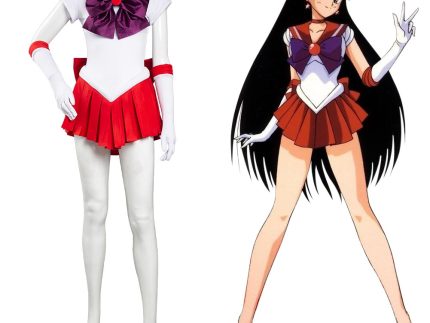 Sailor Moon Hino Rei Halloween Carnival Suit Cosplay Costume Uniform Dress Outfits