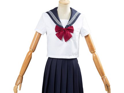 Summer Navy Sailor Suit Cosplay Top Skirt Outfit JK High School Uniform Class Uniform Students Clothing