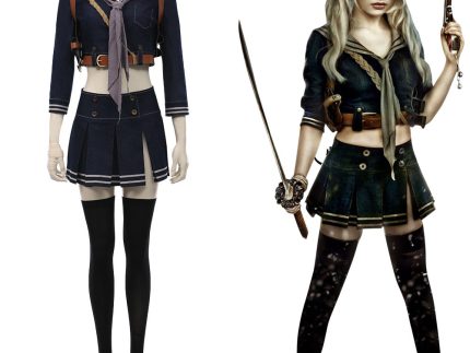 Sucker Punch- Baby Doll Cosplay Halloween Carnival Suit Cosplay Costume Women Uniform Skirt Outfits