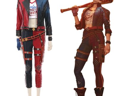 Suicide Squad: Kill the Justice League-Harleen Quinzel Halloween Carnival Suit Cosplay Costume T-shirt Pants Outfits