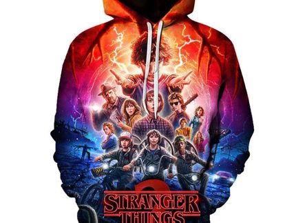 Stranger Things 3 Printed Cosplay Hoodie