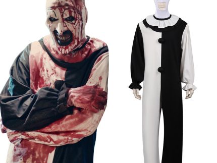 Terrifier 2 Art the Clown Cosplay Costume Jumpsuit Hat Outfits Halloween Carnival Suit